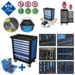 Chariot d'atelier Brilliant Tools avec 7 tiroirs et 473 outils, BT153473 – Image 2