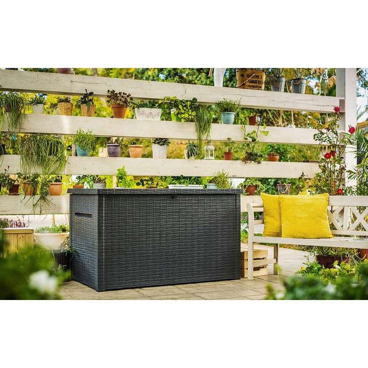 Boîte de rangement en plastique Keter Java 870 litres - Grise – Image 2