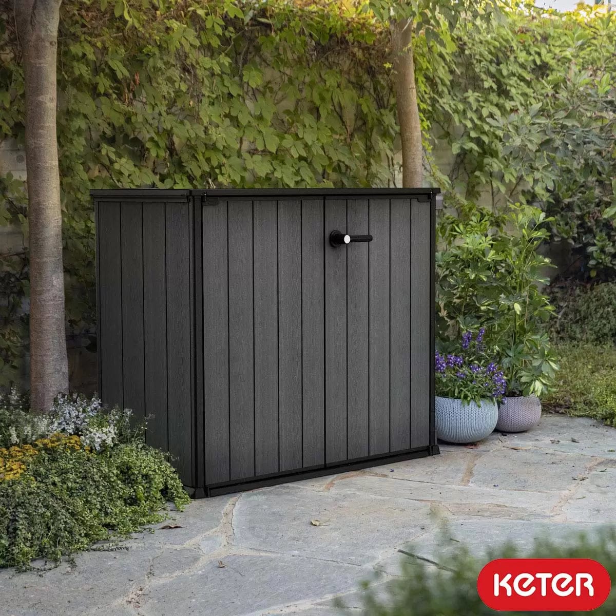 Abri de rangement vertical Keter Cortina Bella 4 x 2 pi en résine – Image 2