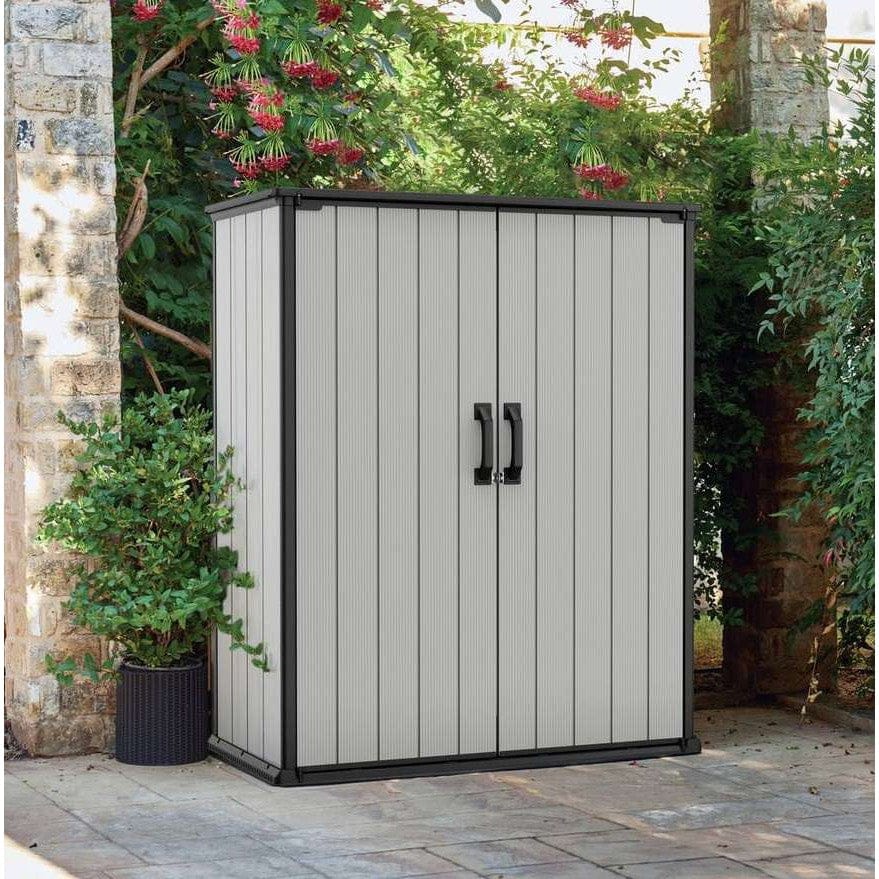 Abri de rangement haut Keter Premier gris 1400 L – 4 x 2 pi – Image 2