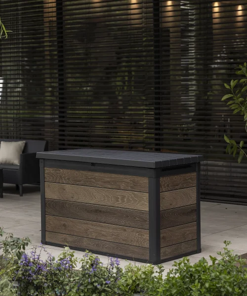 Coffre de jardin Keter Signature Decocoat Noyer 757L 900 mm x 1517 mm
