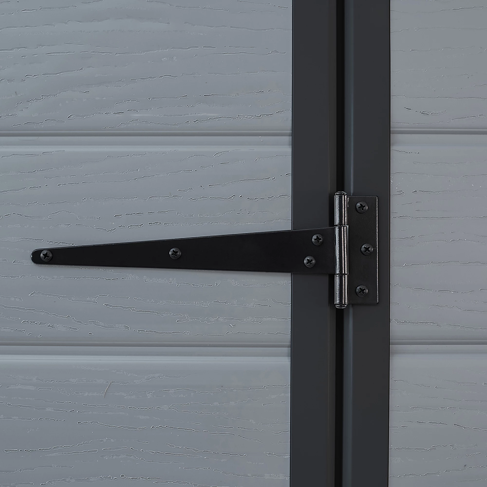 Abri Klikstrom Senner 6 x 4 pi gris à toit monopente, avec plancher et une fenêtre – Image 5