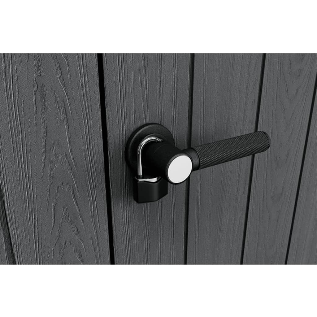 Abri de jardin vertical robuste Keter Cortina Alto 4 x 2 pi en résine avec étagères – Image 3