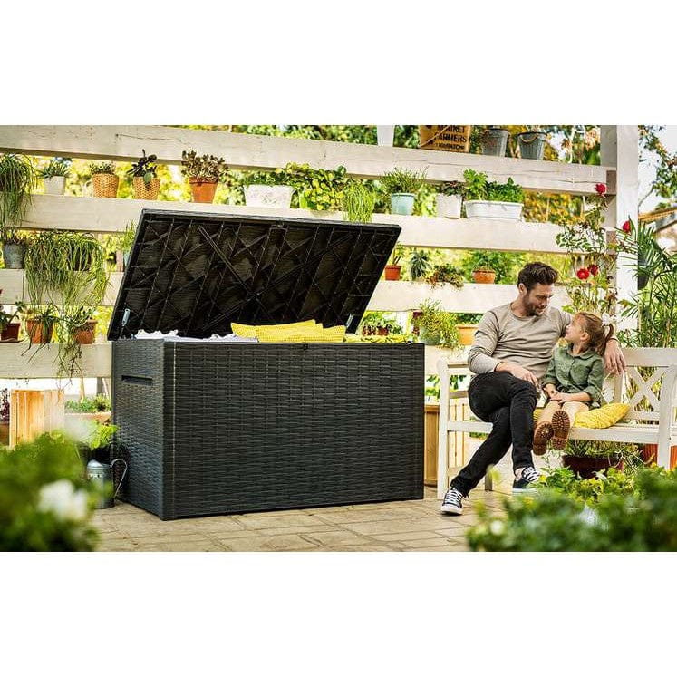 Boîte de rangement en plastique Keter Java 870 litres - Grise – Image 4