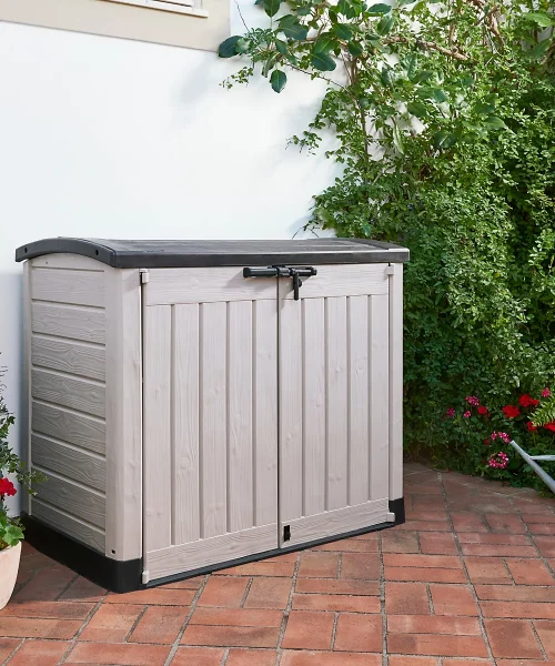 Coffre de jardin Keter Store-it-out ARC beige et marron 1200 L, 1200 mm x 1460 mm