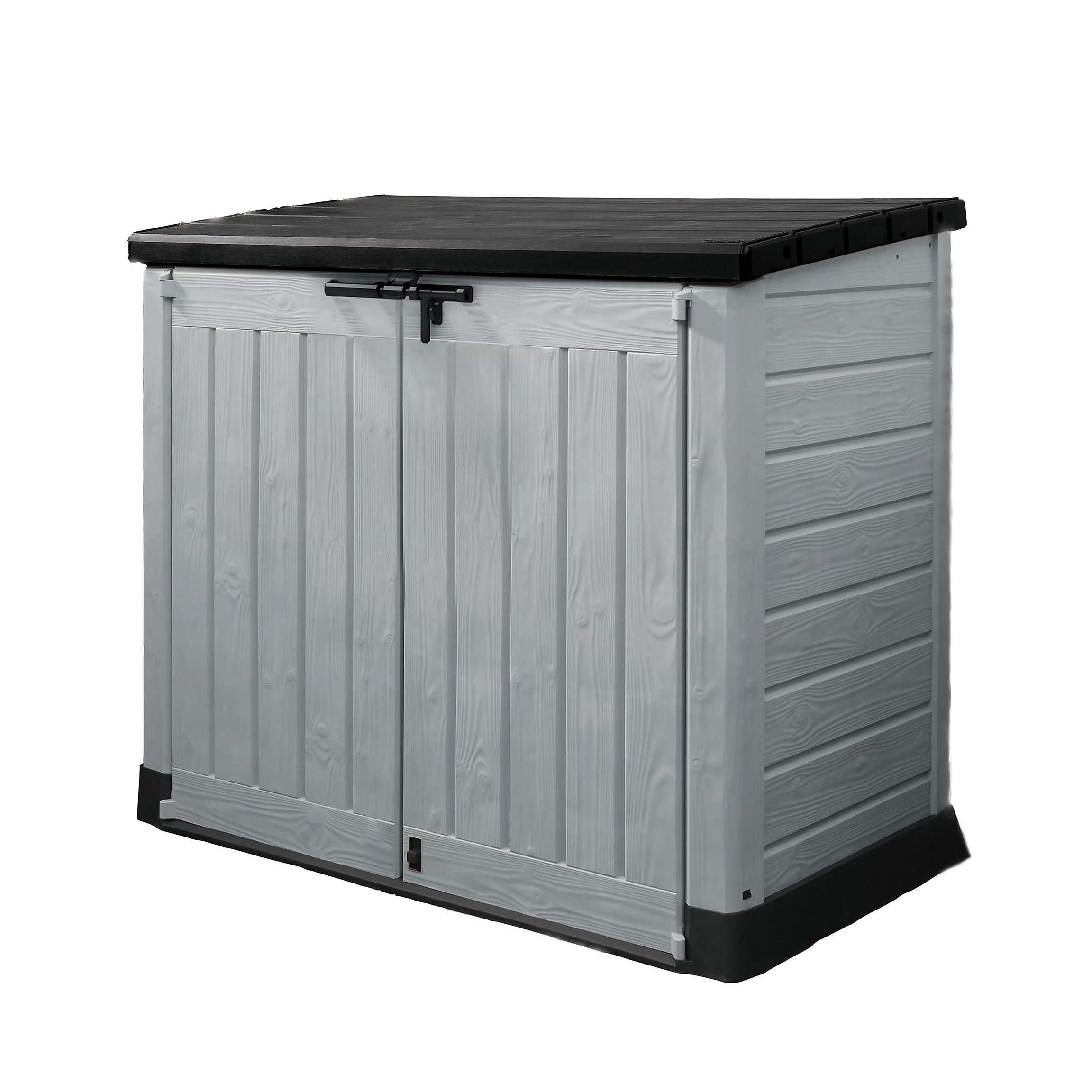Coffre de jardin Keter Store It Out Max Gris 1200L, forme pentagonale, 1250 mm x 1455 mm – Image 2
