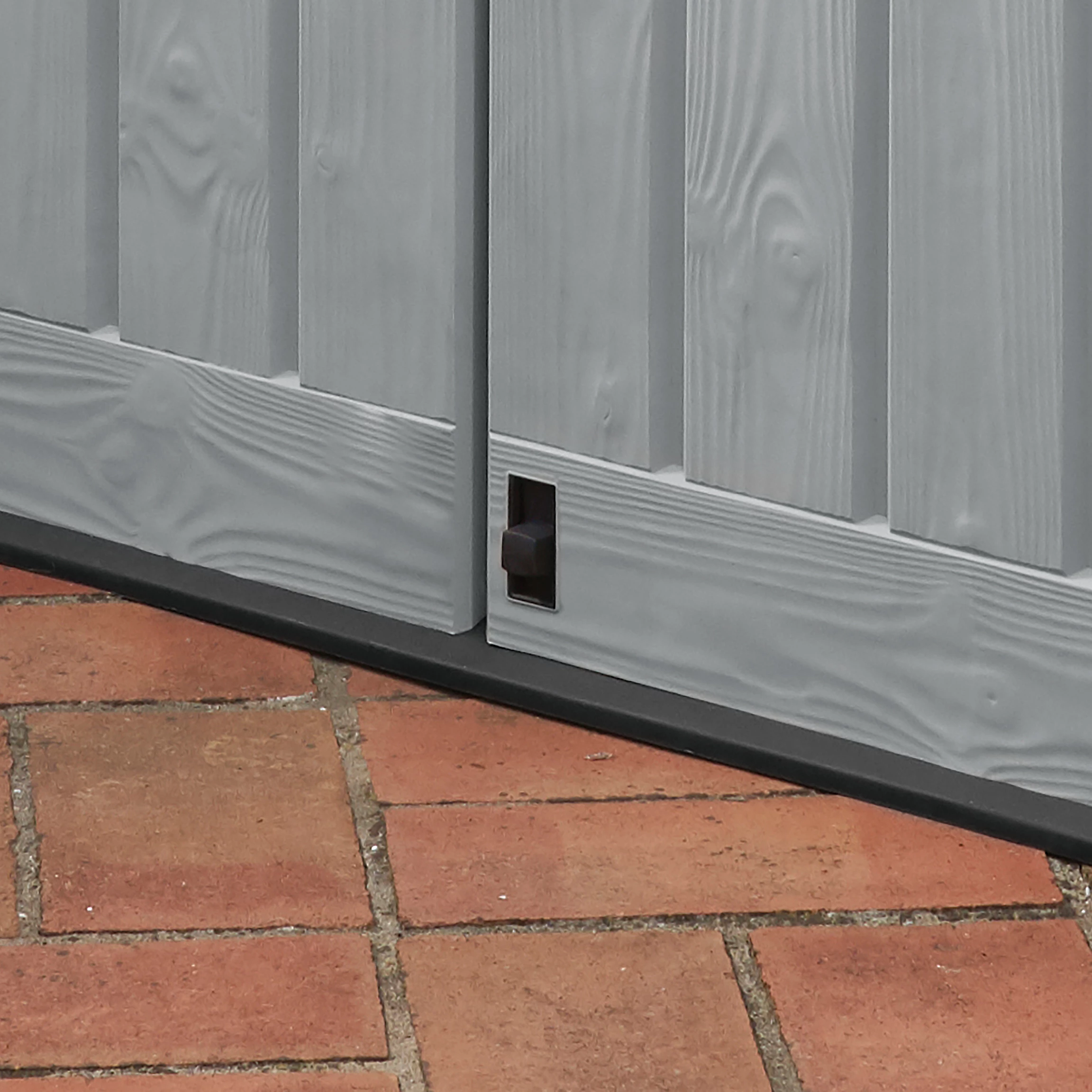 Coffre de jardin Keter Store It Out Max Gris 1200L, forme pentagonale, 1250 mm x 1455 mm – Image 7