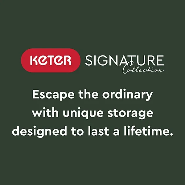 Abri Keter Signature 7 x 11 pi en résine aspect noyer à toit monopente, deux portes, plancher et huit fenêtres – Image 3