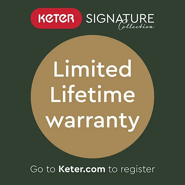 Abri Keter Signature 7 x 11 pi en résine aspect noyer à toit monopente, deux portes, plancher et huit fenêtres – Image 10