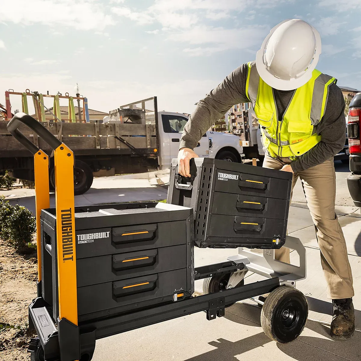 Caisse à outils XL ToughBuilt StackTech noire à 3 tiroirs – Image 8